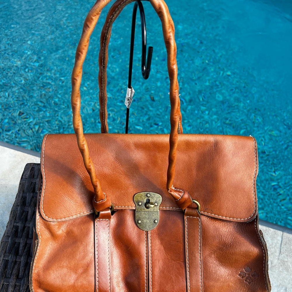 Patrica Nash Brown Leather Handbag